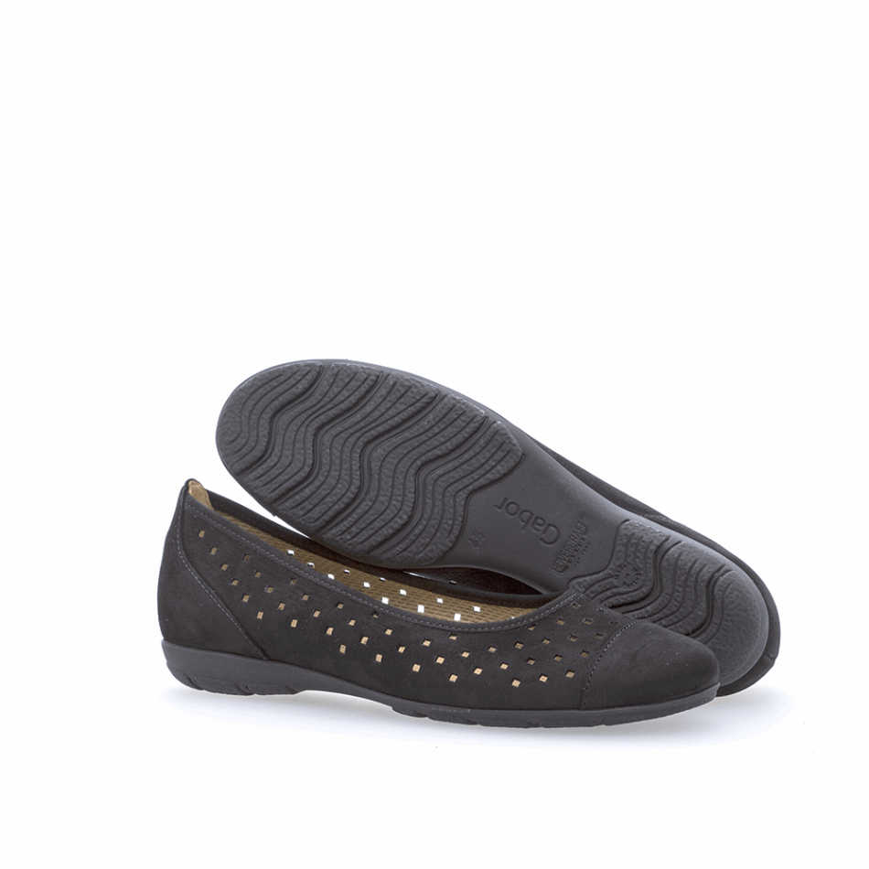 Perf Ballerine Gabor Noir | Exclusif